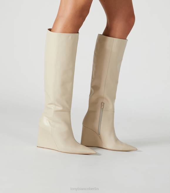 kniehohe Stiefel| de Tony Bianco Frauen Drake-Kalbsstiefel Vanille-Capretto 4624392